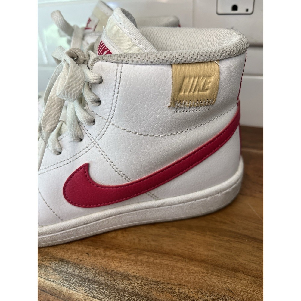 Nike Court Royals 2 Mid Rise White Pink Shoes Women's Sz 6
